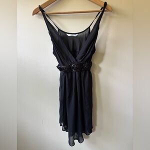 Black Mesh Lingerie Mini Dress